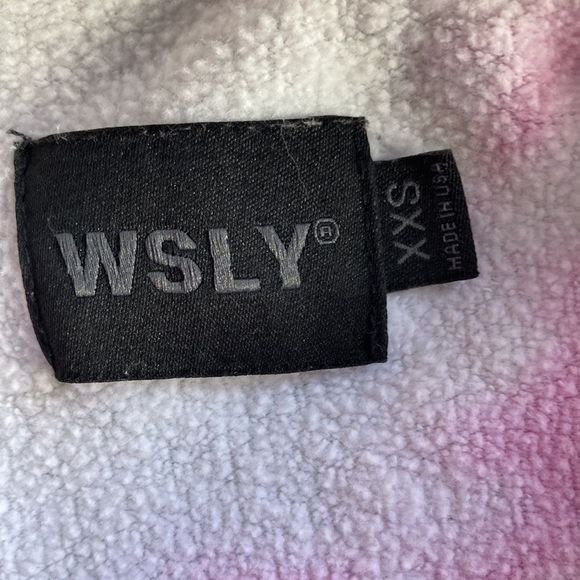 WOMENS WSLY XXS Ecosoft Classic Hoodie in Washed Orchid Tie Dye - Picture 5 of 10